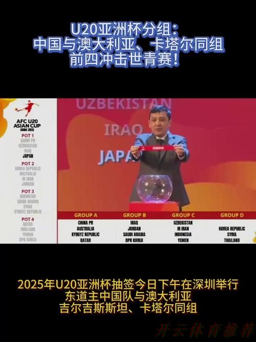 开云体育下载中心：U-20亚洲杯抽签结果出炉 中国队与澳大利亚队、吉尔吉斯斯坦队、卡塔尔队同组